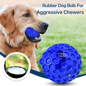 Luxury Eco-Friendly <b>Dog</b> Toys Indestructible Squeaky <b>Balls</b> Water Toys Durable Rubber Material for Aggressive Chewers Classic Cats - Product Image 4