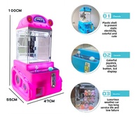 En gros Mini machine à griffes d'arcade style char à chenilles, distributeur de pièces de monnaie pour peluches et bonbons