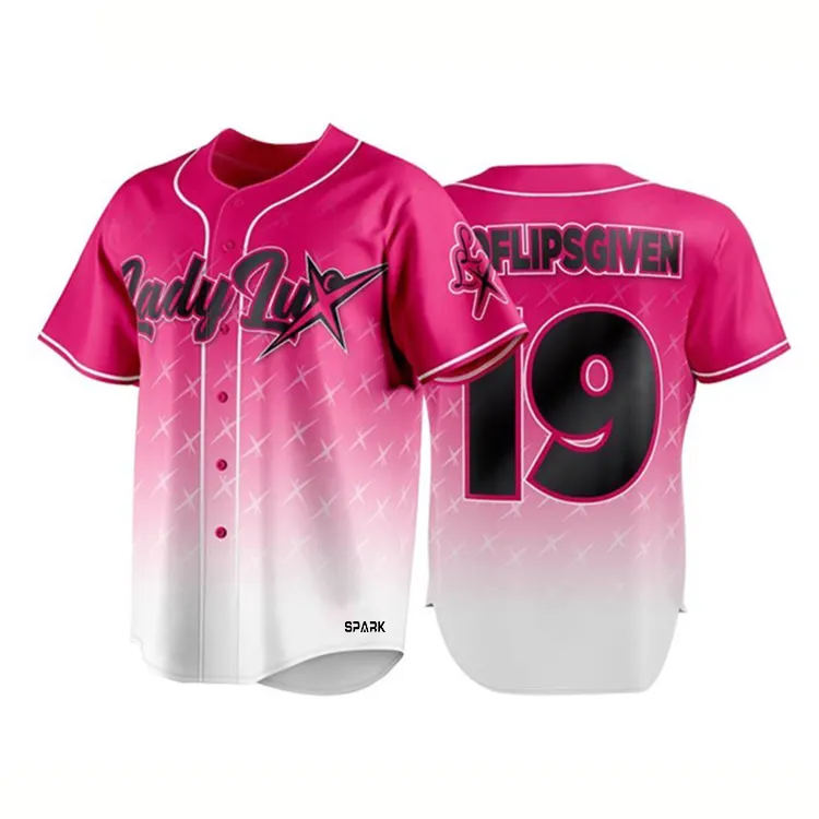 Personnalisé Meilleure Qualité Sublimation Maillots De Baseball En Gros de Baseball Majestueuse et Softball Porter