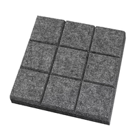 Système insonorisé professionnel commercial traitement acoustique feu évalué écologique PET feutre chicanes panneaux muraux de plafond