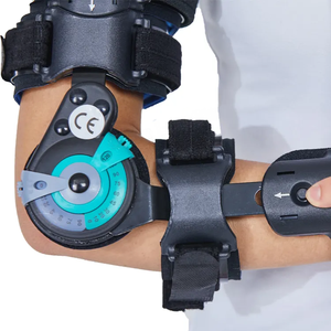 Ayarlanabilir tıbbi ortopedik çift menteşeli dirsek Brace belden ortez koruyucu tek beden-tüm dirsek diz pedleri uyar - Product Image 6