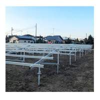Système de montage de panneaux solaires au sol spécialisé pour centrales solaires, en zinc-aluminium-magnésium, certifié ISO9001/CE, résistant aux vents de 56 m/s