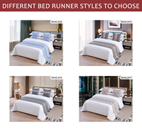 Couvre-lit de luxe moderne personnalisable en polyester/lin jacquard patchwork, écologique, pour hôtel et maison, tailles Queen et King, vente en gros