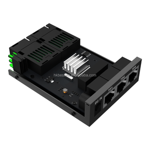 Transceptor Óptico Ethernet 10/100Mbps 2 SC con 3 Puertos RJ45, Conmutador de Fibra, Conversor de Medios Ópticos - Product Image 3