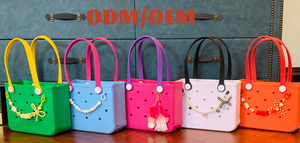 Sac de plage en EVA de haute qualité, grand, ouvert, impression de logo personnalisée pour femmes, <span class=keywords><strong>camping</strong></span> en plein air, shopping, sac à bandoulière, sac de plage - Product Image 6