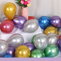 Ballons décoratifs en latex chromé or et argent, 10 pièces, 12, 18, 36 pouces, décorations de fête d'anniversaire