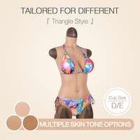 Prothèses mammaires en gel de silicone imperméables invisibles en une seule pièce avec gros seins sexy pour les transgenres et les travestis