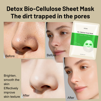 Masque facial en bio-cellulose hydratant et liftant instantané à l'arbre à thé pour peaux sèches, soin des pores et des points noirs, contrôle du sébum