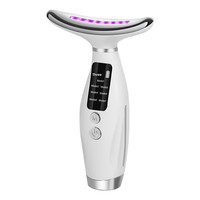 Appareil de beauté multifonctionnel portable pour le cou, fabriqué en matériau ABS de qualité supérieure, avec engrenages de réglage ajustables pour les soins de la peau du cou