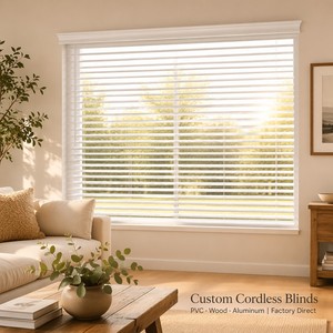 Persianas Venecianas de Madera y Madera Sintética Directas de Fábrica, Revestimientos de Ventanas Hechos a Medida, Servicio OEM ODM para Marcas Globales - Product Image 1