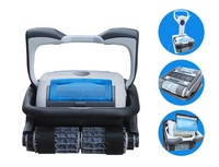 Robot de nettoyage de piscine automatique Winny pour extérieur, avec aspiration, nettoyage sous-marin et escalade des murs, contrôlable par application et télécommande sans fil