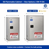 Armoire de sécurité industrielle en acier inoxydable pour hôpitaux et usage extérieur, qualité laboratoire pour produits chimiques inflammables