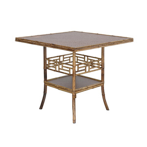 Meilu Bamboo Square <b>Table</b> Set 2 Piece Chinese Style Tea <b>Table</b> With <b>Stool</b> <b>Dining</b> Room Furniture - Product Image 5