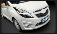 Ensemble de phares à LED avec feux de jour DRL et clignotants, accessoires automobiles pour Chevrolet Spark 2011-2014, rénovation