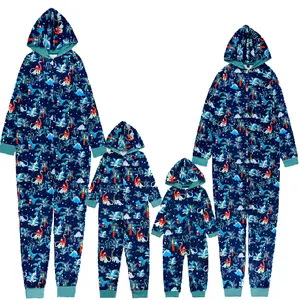 De gros onesie pyjama dinosaures-Ensemble pj de famille pour enfants, pyjama de dinosaure, taille plus, pour halloween, noël, maillot de bain pour bébés, 2022