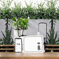 Sistem Irigasi Tetes Otomatis WiFi Tuya Smart Dual Pump, Kit Kontrol Jarak Jauh via Aplikasi, Perangkat Pengatur Waktu Penyiraman Otomatis untuk Tanaman Kebun