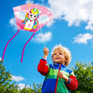 Yuanfei <span class=keywords><strong>Cerf</strong></span>-<span class=keywords><strong>volant</strong></span> de poche mini en polyester souple, personnalisé, portable, sans armature, à motif de dessin animé pour enfants, à partir de 5 ans - Product Image 4