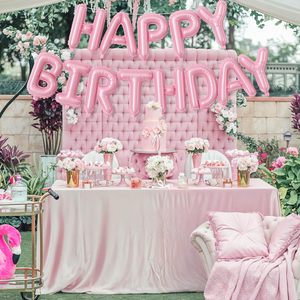 16 Inch Single Modern Christmas Party Decoration Aluminum Film Foil <b>Balloons</b> Hang Happy Birthday Letter - Product Image 4