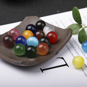 All'ingrosso una varietà di palline rotonde colorate occhi di gatto senza fori <span class=keywords><strong>pietre</strong></span> originali per l'arredamento della casa o <span class=keywords><strong>le</strong></span> caratteristiche del giardino - Product Image 3