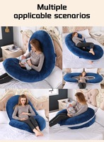 Oreiller de grossesse personnalisé en minky pour dormeurs latéraux, allaitement et maternité, pour femmes enceintes