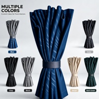 Rideau occultant épais en polyester doux pour cabine de camion Scania, isolation thermique, blocage de la lumière, décoration bleue, fenêtre, installation facile