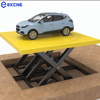 Plateforme élévatrice à ciseaux électro-hydraulique à haute capacité de charge pour le stationnement des voitures, certifiée CE, installation facile