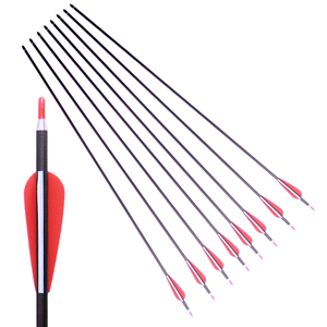 Levigatura sportiva freccia in carbonio 300 340 400 500 600 ID3.2mm/0.126 "con piume di tacchino <span class=keywords><strong>5</strong></span>" frecce caccia tiro con l'arco - Product Image 3