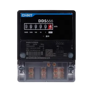 Chint single-phase DDS666 household 220V 5(40)A LCD with 485 communication electronic meter