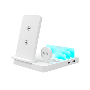 Nouvelle Station de Recharge Magnétique Sans Fil Pliable 5-en-1 30W avec Lumière Ambiante et Logo Personnalisé, Double Bobine <span class=keywords><strong>USB</strong></span> Type-C – Édition 2026 – Vente Flash - Product Image 1