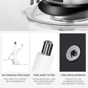 Picadora <span class=keywords><strong>de</strong></span> <span class=keywords><strong>Carne</strong></span> 3 en 1 al por Mayor, Mini Licuadora Portátil, Picadora <span class=keywords><strong>de</strong></span> Alimentos, Prensa <span class=keywords><strong>de</strong></span> Ajo Eléctrica - Product Image 3