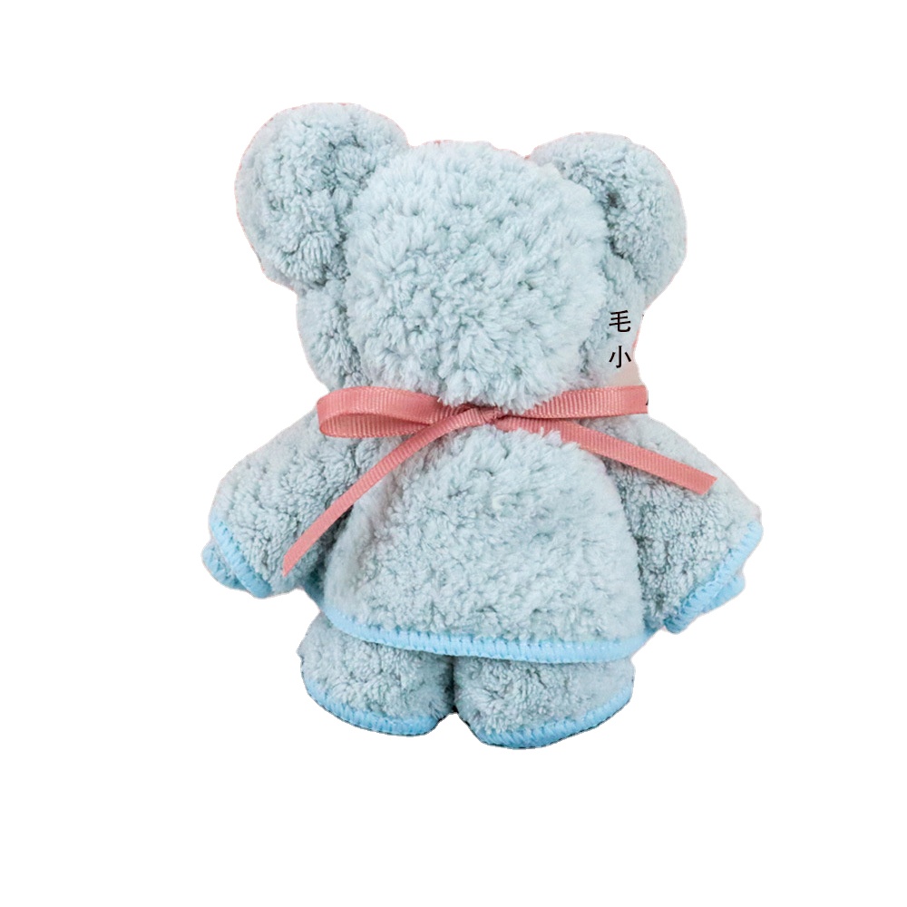 Оптовая продажа, Подарочное полотенце из кораллового бархата в виде медведя, 30*40 см