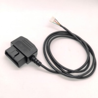 Câble de raccordement OBD de type L à 16 broches en cuivre vers connecteur JST Molex XH PHR ABS pour outil de diagnostic de véhicule OBD