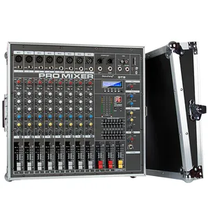 Depusheng GT8 Hot Selling DJ Mixer with16 Types of Digital Effect Processing Professional 8-way power mixer amplifier