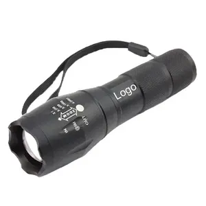 Tragbare einstellbare und Zoom-LED-Taschenlampe für Camping,T6 LED Zoo mable und Focus Tactical Flashlight