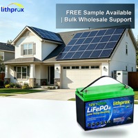 Batterie au phosphate de fer et de lithium de qualité A 12,8 V 100 Ah 6000 cycles profonds pour stockage domestique avec BMS Bluetooth, connecteur Anderson, CE, RoHS, IP67, OEM, ODM