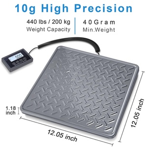 Hot Selling 200kg Digital LCD Bank waage Palette Pet Mailing Boden Postversand Wiege plattform Unit Display - Product Image 6