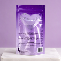 Sachet Mylar Transparent Personnalisé avec Fermeture Zip et Fenêtre pour Emballage Alimentaire pour Chats
