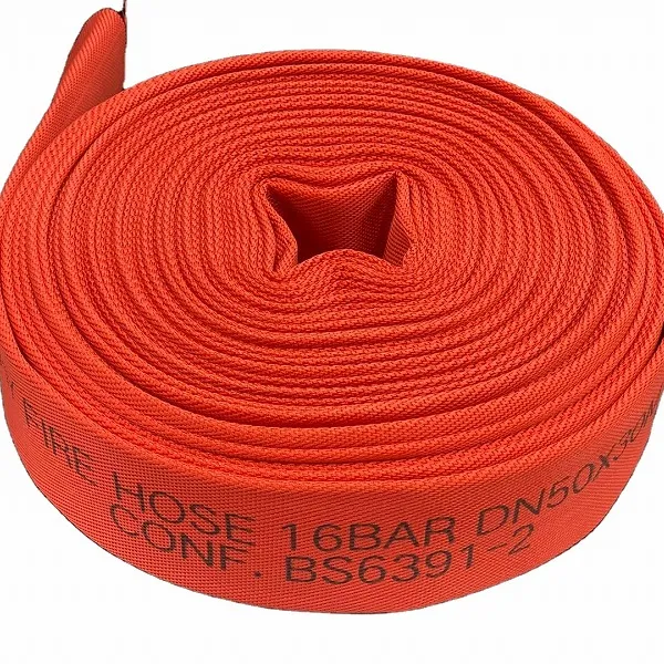 Ocean flex Red Color Synthetischer Gummi ausgekleideter Hydranten schlauch für die industrielle Landwirtschaft Bau Feuerlösch schlauch
