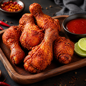ไก่ทอดปรุงรสเผ็ดแบบแช่แข็ง IQF ขายส่ง <span class=keywords><strong>ขาไก่</strong></span>กรอบปรุงรสสำหรับธุรกิจจัดเลี้ยงและบริการอาหาร - Product Image 1
