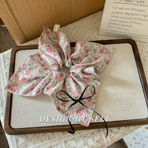 YANYE nueva llegada Gran Marca Diseño Original de encaje Rosa Anne Rose chica bufanda cuadrada tela lazos para el cabello bandas <span class=keywords><strong>Scrunchies</strong></span> - Product Image 3