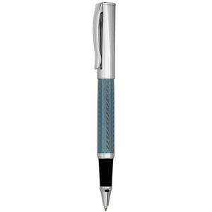 Penna a Sfera Cromata con Corpo in Metallo Blu, Strumento di Scrittura Premium - Product Image 1