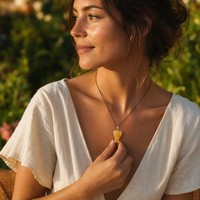 Ensemble de colliers avec pendentif aile d'ange gardien en pierres précieuses naturelles sculptées à la main (15 pierres)