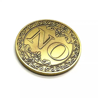 Prix d'usine Pièce de décision Oui ou Non personnalisée en alliage de zinc 3D - Pièce de défi commémorative plaquée bronze antique Vente en gros OEM