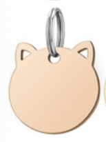 Etiqueta de <span class=keywords><strong>nombre</strong></span> de perro de acero inoxidable dorado personalizada, identificación de Mascota de metal con tallado de animales, Etiqueta de perro para hombre - Product Image 5