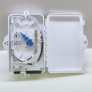 Boîtier de jonction à fibre optique ABS 4 cœurs, blanc, compact, mural pour FTTH - Product Image 2