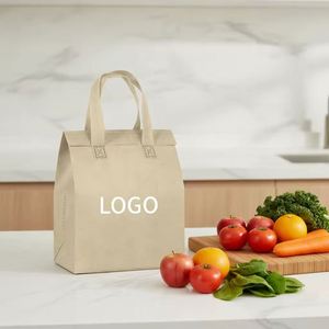 Portable Waterproof Foldable Non Woven Cooler <b>Bag</b> Custom Insulated Takeaway Food Grade Reusable Thermal Tote - Product Image 4