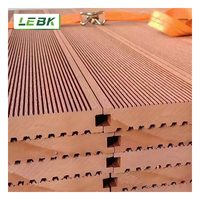 Plancher de terrasse extérieur en plastique de haute qualité terrasse en coextrusion solide matériau décoratif extérieur plancher composite pont bois Wpc