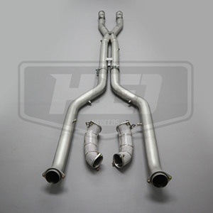 Sistema de Escape de Alto Rendimiento para <span class=keywords><strong>BMW</strong></span> M5 G90 G99 S68 4.4TT V8, Tubo Intermedio de Acero Inoxidable con Diseño en X, Tubo Frontal con Protector Térmico, Downpipe - Product Image 4