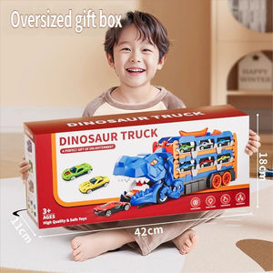 Circuit de course de dinosaures à friction, pliable, gain de place, en plastique durable, pour enfants, idéal pour un anniversaire - Nouveauté très prisée - Product Image 3