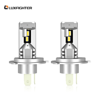 LUXFIGHTER Q12 lampu depan LED, lampu depan LED H1 H4 H7 H11 H13 Mini Csp 9005 C6 M8 F10 F30 tanpa kipas 9004